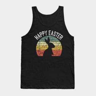 happy easter vintage sunset - rabbit easter egg Tank Top